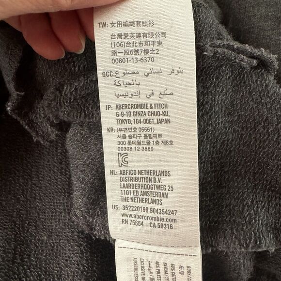 Hollister Women’s Long Sleeve Gray Crewneck Sweater Open Back Pullover Size XS - Picture 10 of 14